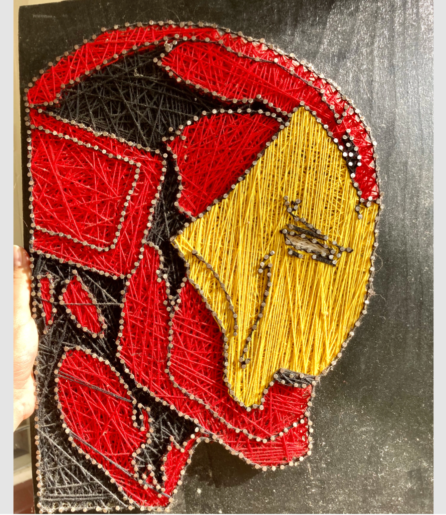 Iron Man-Inspired String Art