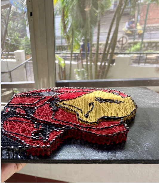 Iron Man-Inspired String Art
