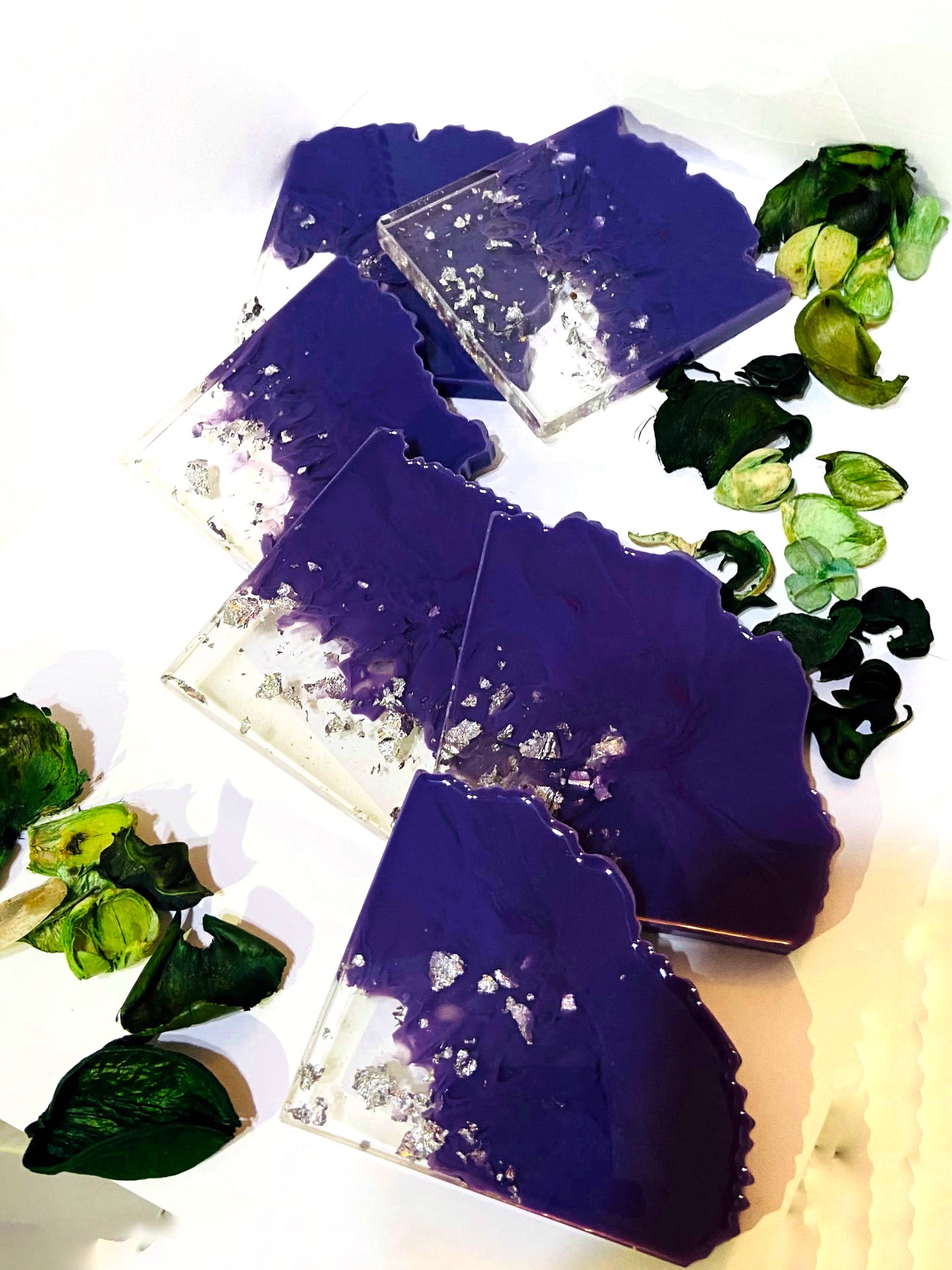Purple Ombre Coasters - Set of 6 [Pre-Order]