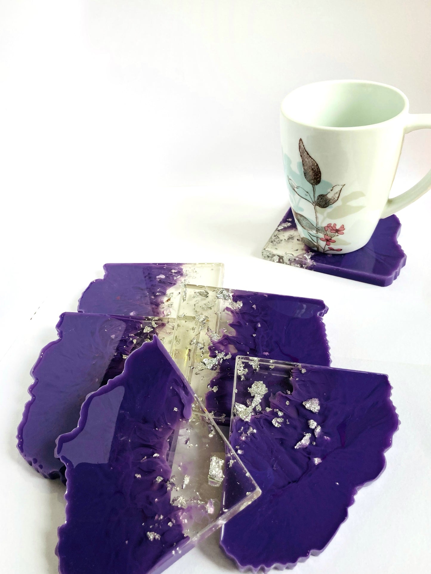 Purple Ombre Coasters - Set of 6 [Pre-Order]