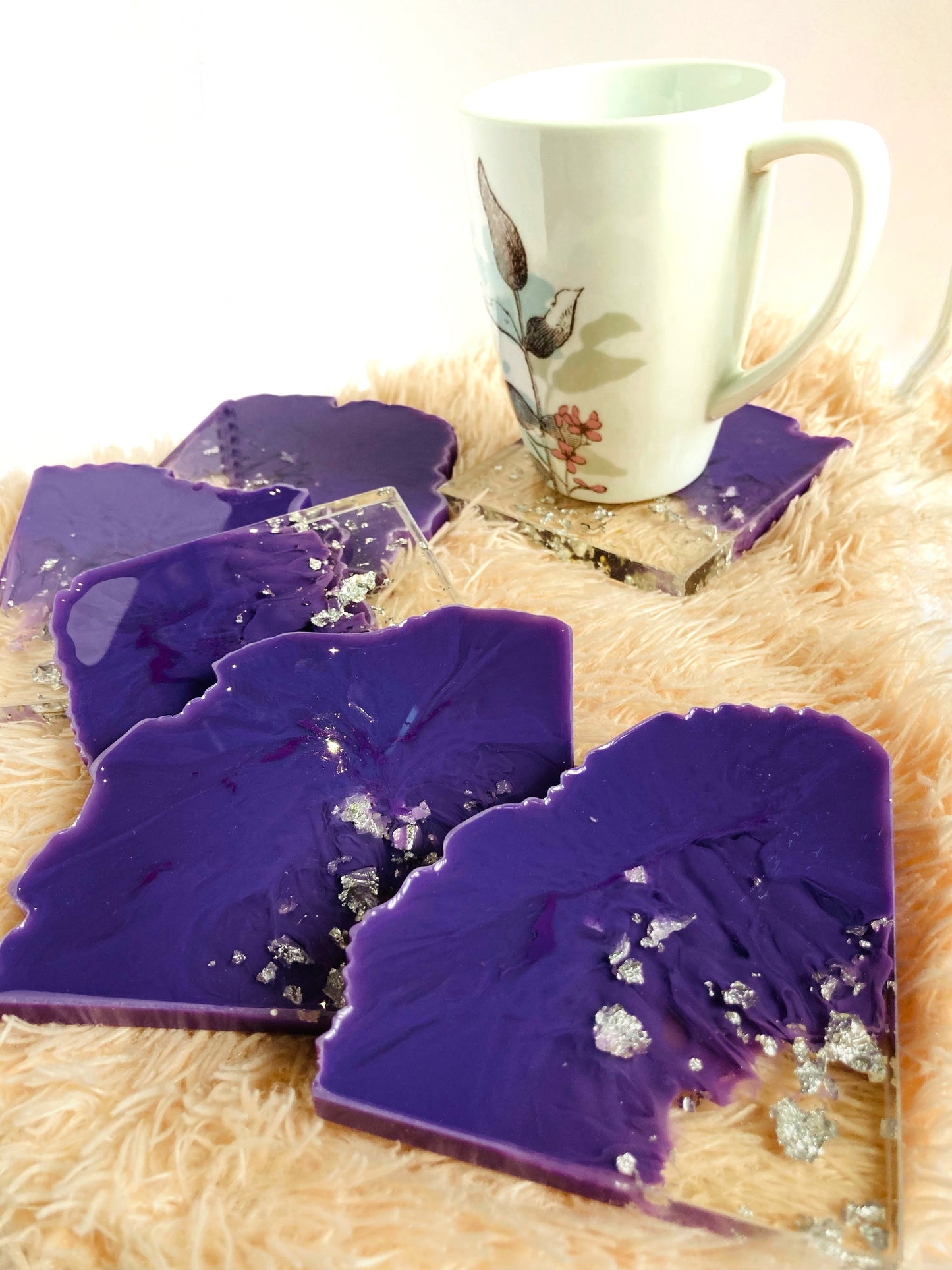 Purple Ombre Coasters - Set of 6 [Pre-Order]