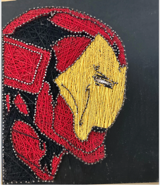 Iron Man-Inspired String Art