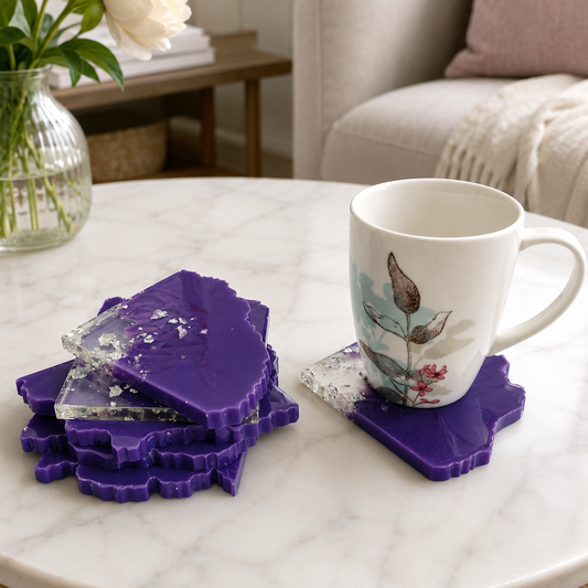 Purple Ombre Coasters - Set of 6 [Pre-Order]