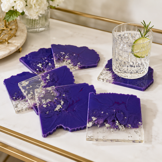 Purple Ombre Coasters - Set of 6 [Pre-Order]