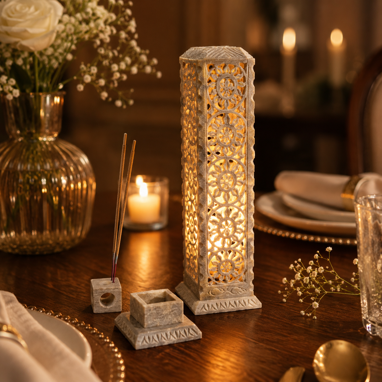 Timeless Long Marble Stand