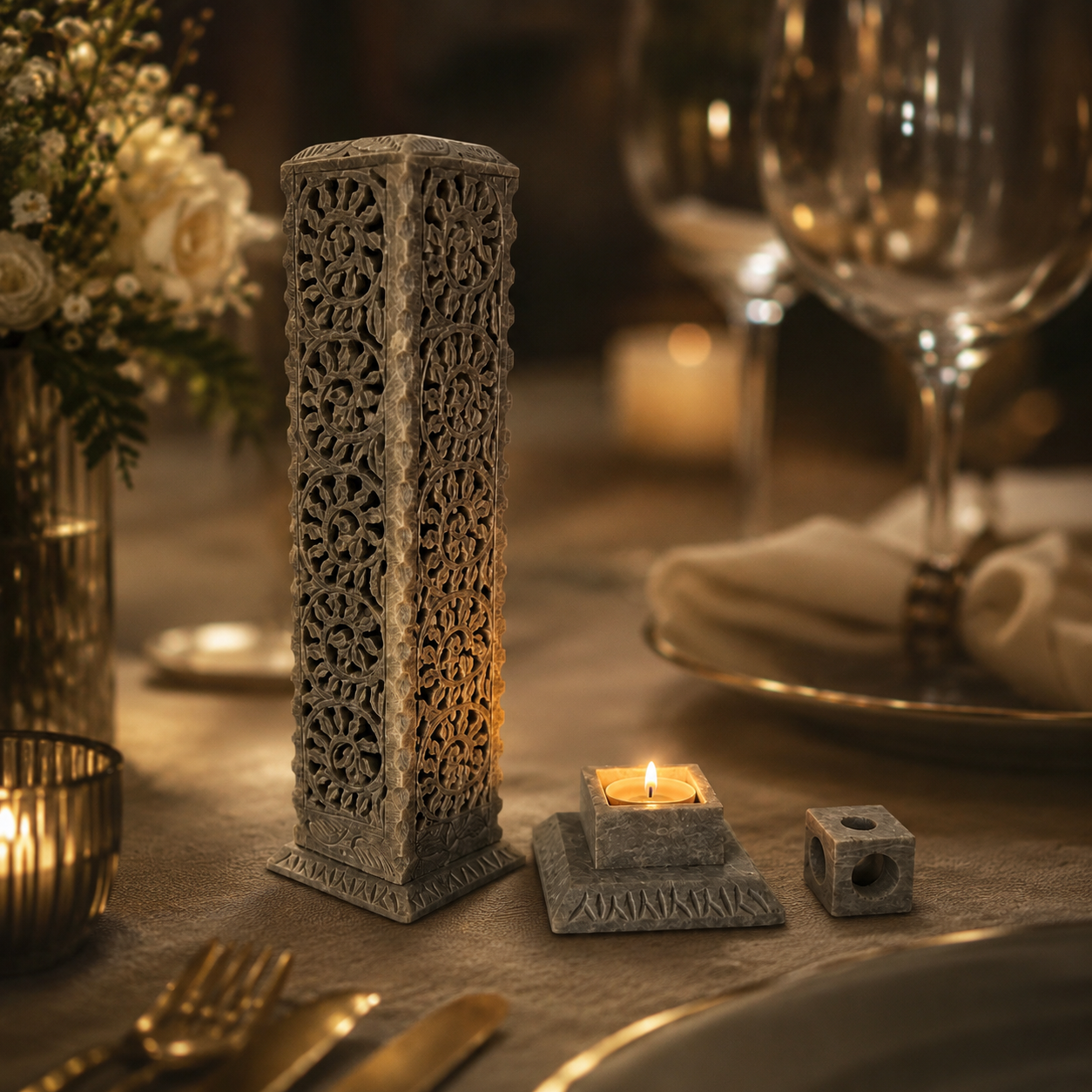 Timeless Long Marble Stand