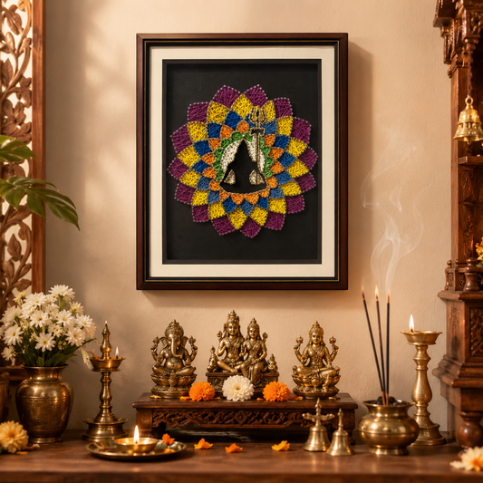 Shiv ji Mandala Framed String Art [Pre-Order]