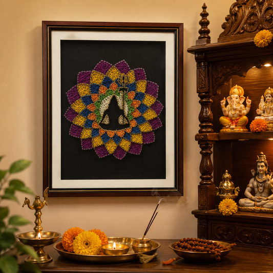 Shiv ji Mandala Framed String Art [Pre-Order]