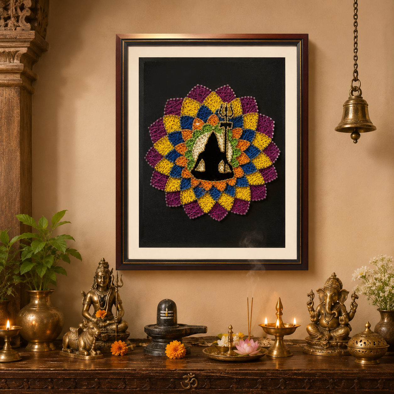 Shiv ji Mandala Framed String Art [Pre-Order]
