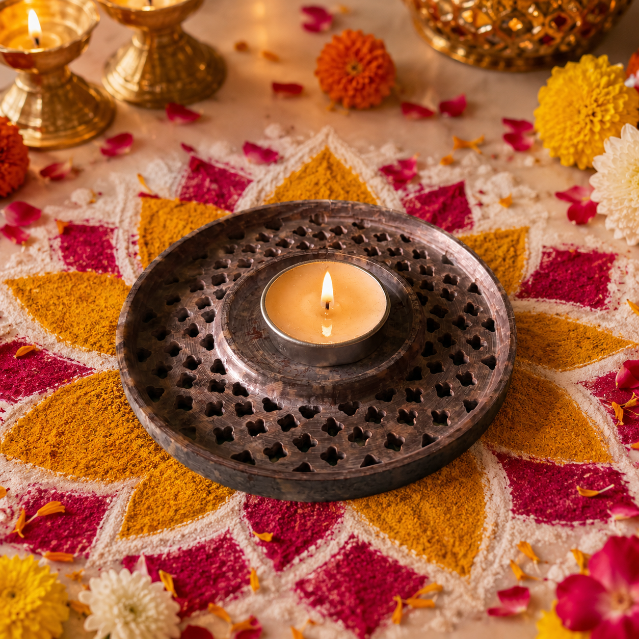 Mandala Tea Light Holder