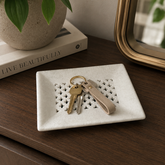Jali Marble Tray Small